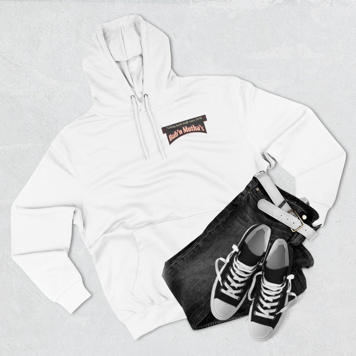 Three-Panel Fleece Hoodie