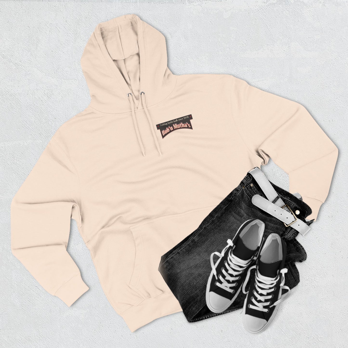 Three-Panel Fleece Hoodie